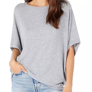 Michael Stars • Ellie Elbow Length Dolman Sleeve Relaxed Fit Gray Top Size S